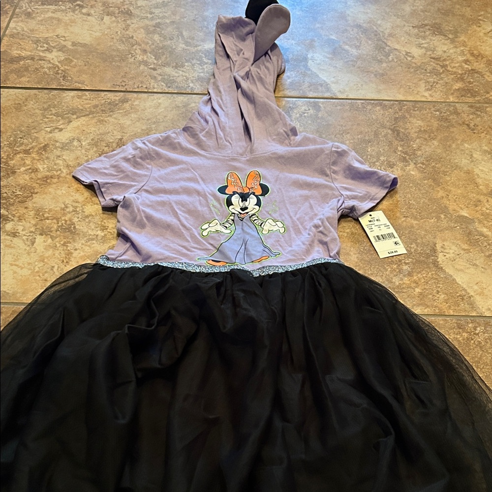 Kids Purple and Black Minnie Mouse Costume